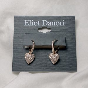 Eliot Danori Rosegold heart earrings